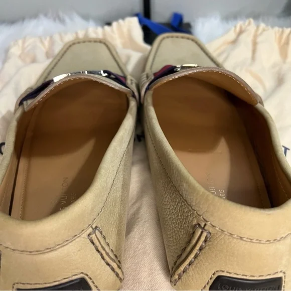 Louis vuitton beige loafer shoes sze 6 1/2 men Louis vuitton beige loafer shoes sze 6 1/2 men main image 4